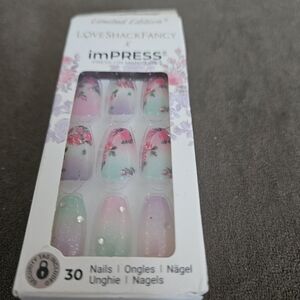 LoveShackFancy x imPRESS Floral Gradient Nails